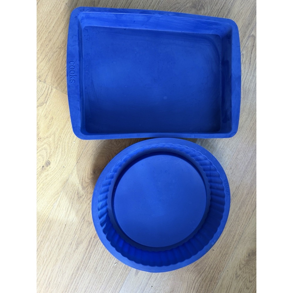 Non-Stick Flex Silicone round & Rectangular Cake Pans for Baking